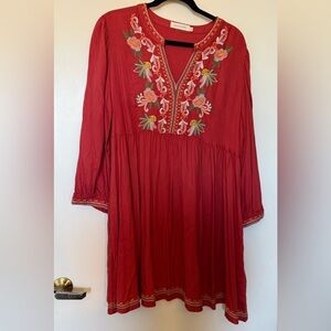 Solitaire Embroidered Dress in Size XL